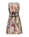 Dolce & Gabbana Short Dresses In Beige