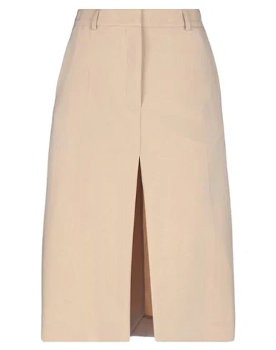 Stella Mccartney Midi Skirts In Beige