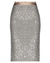 Manila Grace Midi Skirts In Silver