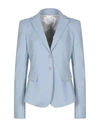 Patrizia Pepe Sartorial Jacket In Sky Blue