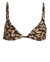 SOLID & STRIPED Lulu Leopard Bikini Top,060071953780