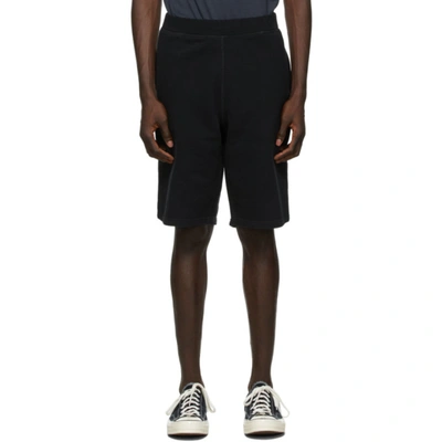 Sunspel Straight Leg Track Shorts In Black