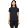 Maison Kitsuné Navy Tricolor Fox Classic Pocket T-shirt In Blue