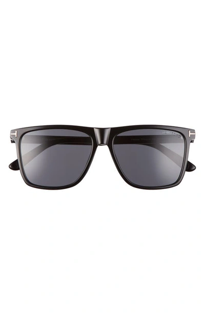 Tom Ford Fletcher Squared Acetate Sunglasses In Black