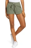 Bella+canvas Sueded Sweat Shorts In Military Green