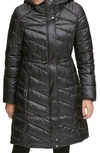 MARC NEW YORK VELVET TRIM QUILTED COAT,MW8AP425