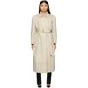 MAGDA BUTRYM BEIGE COTTON BELTED TRENCH COAT