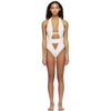 AGENT PROVOCATEUR WHITE ANJA ONE-PIECE SWIMSUIT