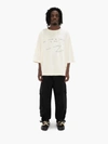 Jw Anderson Off-white Oversized Oscar Wilde T-shirt In White