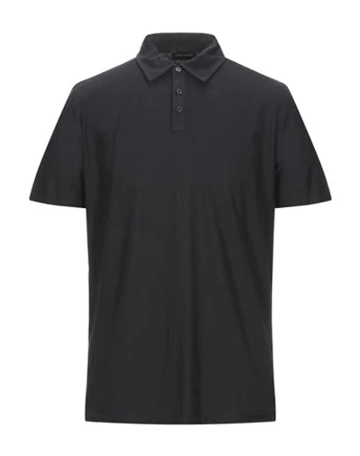 Roberto Collina Polo Shirts In Black
