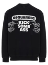 DSQUARED2 DSQUARED2 KICK SOME ASS PRINT SWEATSHIRT