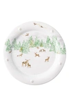 Juliska Berry & Thread North Pole Dinner Plate In White Multi