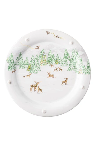 Juliska Berry & Thread North Pole Dinner Plate In White Multi