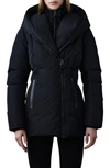 Mackage Kay Quilted Regular-fit Shell-down Hooded Coat In Black