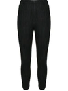 ISSEY MIYAKE CROPPED PLEATED TROUSERS