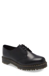 Dr. Martens' 1925 Exposed Steel Derby Shoes In Black Leather