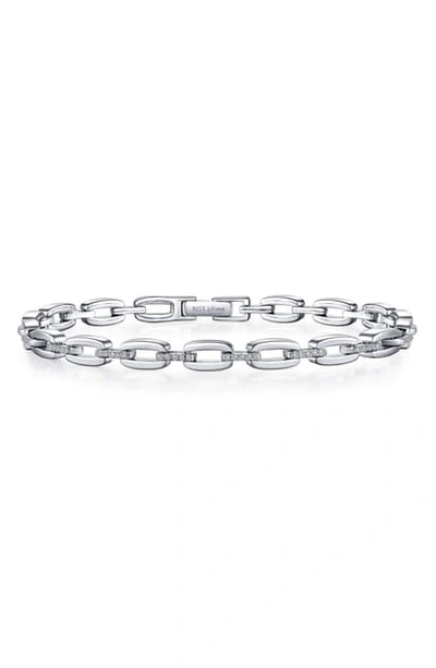 Lafonn Alternating Link Bracelet In Silver