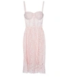 DOLCE & GABBANA BUSTIER LACE MIDI DRESS,P00479447