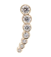 SOPHIE BILLE BRAHE PETITE CROISSANT DE LUNE 18KT GOLD SINGLE EARRING WITH DIAMONDS,P00534346