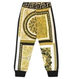 VERSACE PRINTED COTTON-JERSEY TRACKPANTS,P00533832
