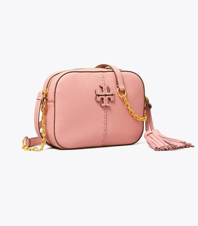 Tory Burch Mcgraw Camera Bag In Pink Magnolia