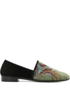 GIUSEPPE ZANOTTI MOSAIC PRINT LOAFERS