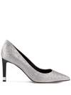 GIUSEPPE ZANOTTI GLITTER HIGH HEEL PUMPS