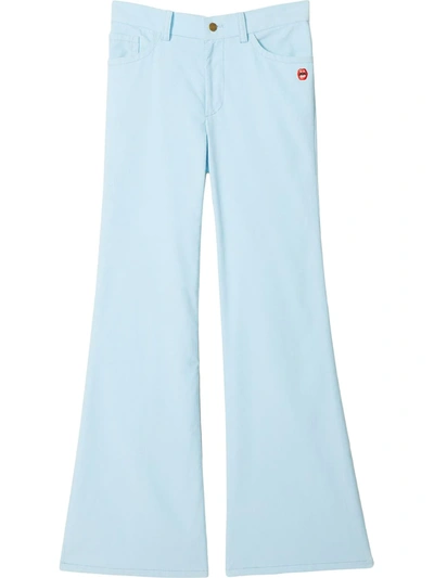 Marc Jacobs Blue Corduroy 'the Flared' Jeans