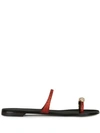 Giuseppe Zanotti Ring Toe-strap Sandals In Red