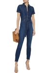 ALICE AND OLIVIA GORGEOUS BELTED DENIM JUMPSUIT,3074457345622352229