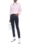 Acne Studios Patchwork-effect Mid-rise Skinny Jeans In Charcoal