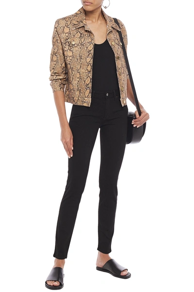 Acne Studios Climb Faded Mid-rise Skinny Jeans In Black