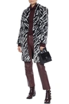 ALICE AND OLIVIA KYLIE FRENCH TERRY-TRIMMED ZEBRA-PRINT FAUX FUR HOODED COAT,3074457345622254204
