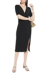 ALTUZARRA PANELED CADY AND KNITTED MIDI DRESS,3074457345623865278