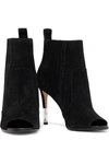 BALMAIN SUEDE ANKLE BOOTS,3074457345623228693