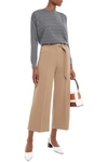 BRUNELLO CUCINELLI BOW-DETAILED EMBELLISHED CASHMERE AND SILK-BLEND SWEATER,3074457345623118746