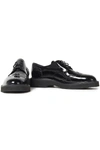 GIUSEPPE ZANOTTI HILARY PERFORATED PATENT-LEATHER BROGUES,3074457345625863775