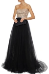 JENNY PACKHAM STRAPLESS EMBELLISHED TULLE GOWN,3074457345622543261
