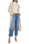 J Brand Womens Dialogue Joan Cropped Wide-leg High-rise Jeans 24 In Mid Denim