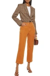 J Brand Cotton-blend Corduroy Kick-flare Pants In Camel