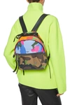MOSCHINO PRINTED LEATHER BACKPACK,3074457345623766192