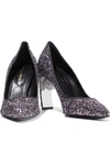 NICHOLAS KIRKWOOD MAEVA EMBELLISHED GLITTERED COTTON-BLEND PUMPS,3074457345623590756