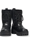 RAG & BONE RB WINTER SHEARLING-LINED LEATHER AND RUBBER ANKLE BOOTS,3074457345623708634