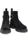 SERGIO ROSSI MOTOR SUEDE ANKLE BOOTS,3074457345630824139