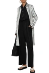 THE ROW ROSLIN BELTED STRETCH-CASHMERE JERSEY STRAIGHT-LEG PANTS,3074457345622968125