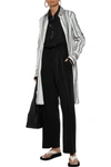 The Row Roslin Belted Stretch-cashmere Jersey Straight-leg Pants In Black