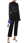 THE ROW STIND CROPPED WOOL AND SILK-BLEND STRAIGHT-LEG PANTS,3074457345623042912