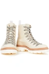 GRENSON NANETTE SNAKE-EFFECT LEATHER COMBAT BOOTS,3074457345623684325