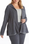 ADYSON PARKER TIERED HOODED BURNOUT CARDIGAN,ACK0089X05