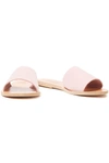 Ancient Greek Sandals Taygete Nubuck Slides In Baby Pink